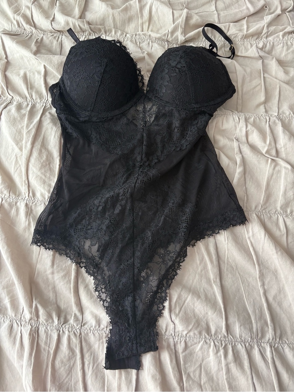 Black Lace Bodysuit Teddy – Women Intimates & Sleepwear